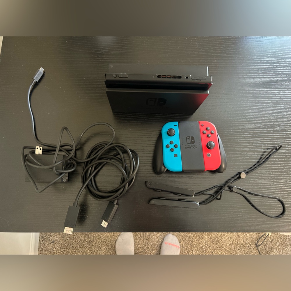 Nintendo Switch Console Neon Red and Blue